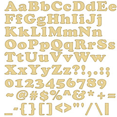 Decorative Alphabet and Numbers Set