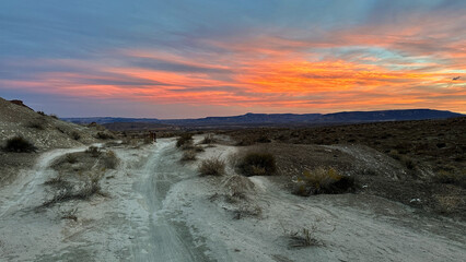 sunrise in the mountains