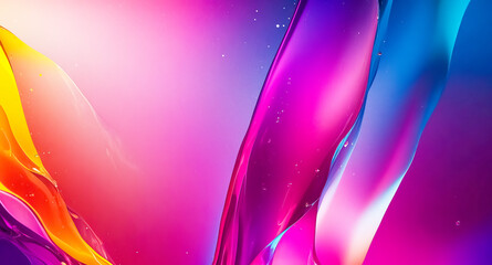 Obraz premium Abstract Colorful Liquid Swirls