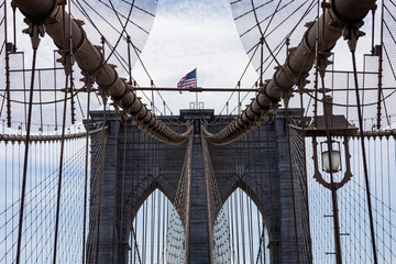 Obraz premium New York City Bridges and Building