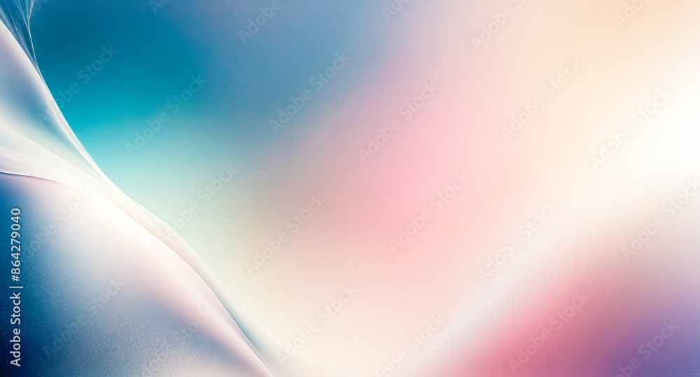 Poster Abstract Gradient Background with Curved Shape