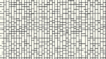 Fototapeta premium Abstract Geometric Pattern with Black Lines on a White Background