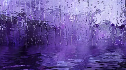 Purple rain abstract water scene with realistic oil painting look for stunning artistic display
