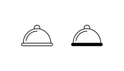Food Tray icon design with white background stock illustration