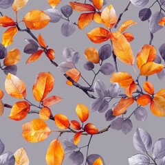 watercolor Tamarinds on vintage lavender gray background, seamless repeating pattern, minimal pattern, high contrasty 