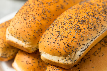 Homemade Poppyseed Hot Dog Buns