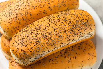 Homemade Poppyseed Hot Dog Buns