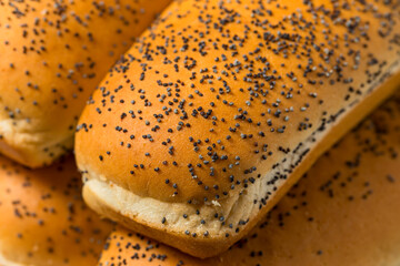 Homemade Poppyseed Hot Dog Buns