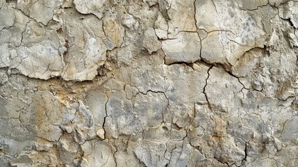 Obraz premium Detailed Close-up of Weathered Concrete Surface with Visible Cracks and Texture
