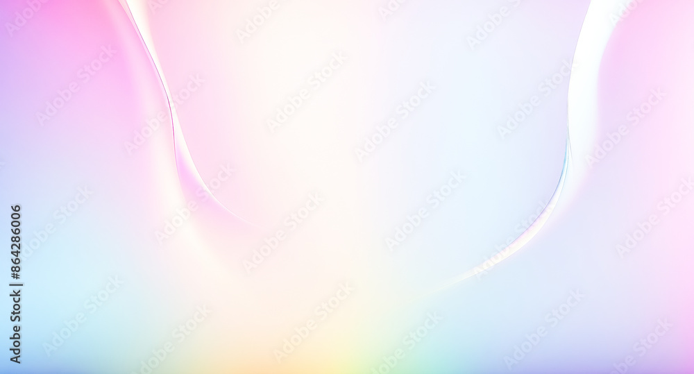 Poster abstract gradient background with soft pastel waves