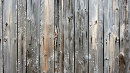 Fototapeta premium Rustic Weathered Wooden Fence Texture with Visible Grain and Cracks
