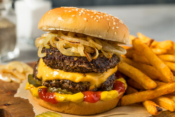 Homemade Chicago Big Baby Cheeseburger
