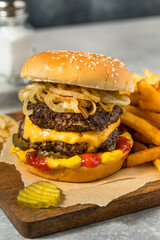 Homemade Chicago Big Baby Cheeseburger