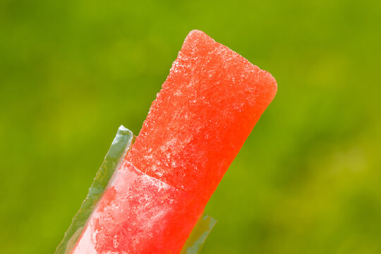 Colorful Sweet Frozen Freezer Pop Popsicles