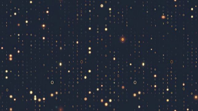 Binary Code Abstract Background