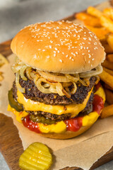 Homemade Chicago Big Baby Cheeseburger