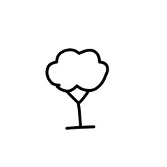 tree simple line icon