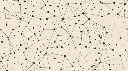 Abstract Network Pattern with Black Dots