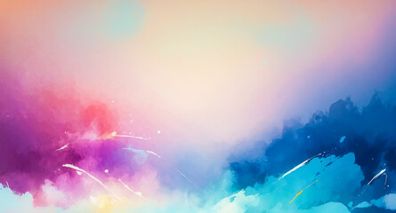 Obraz premium Abstract Watercolor Background with Pastel Colors