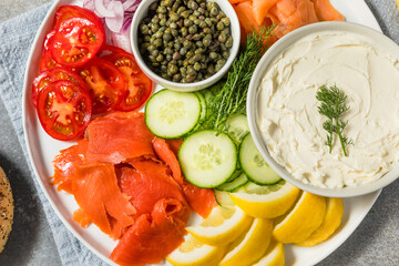 Salmon Lox Bagel Platter