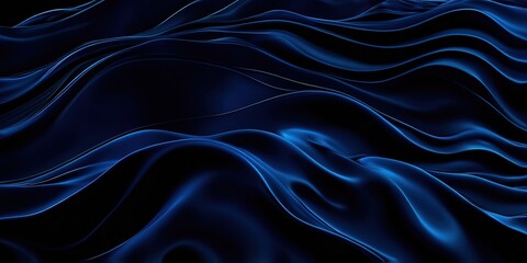 Obraz premium Abstract dark blue wavy background