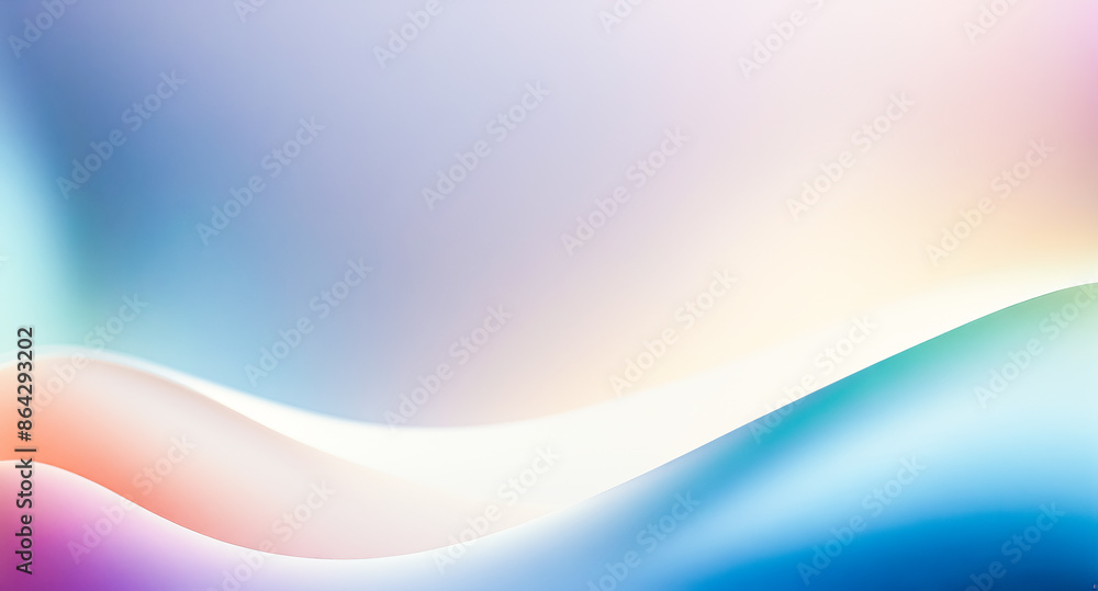 Poster abstract gradient background with soft waves