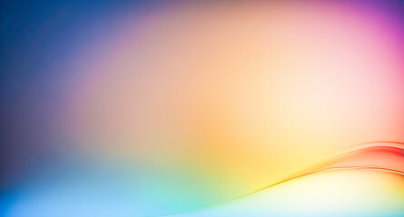 Abstract colorful gradient background with soft lines