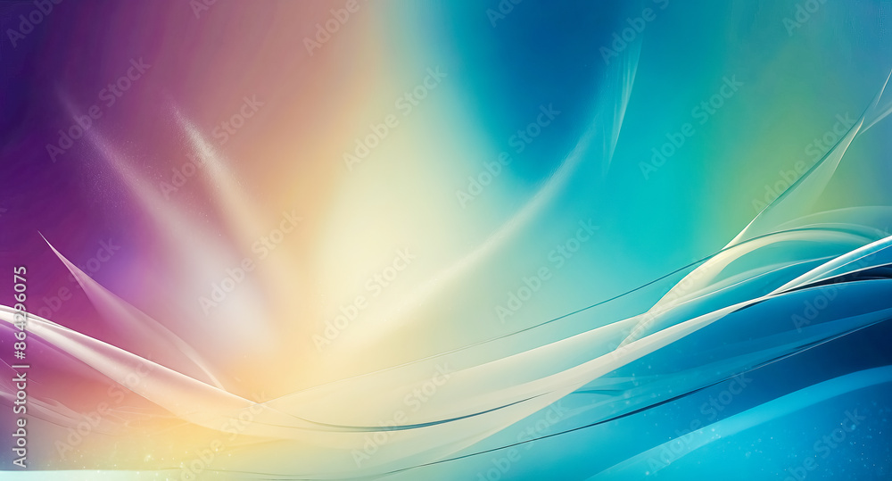 Poster abstract colorful gradient background with light effects