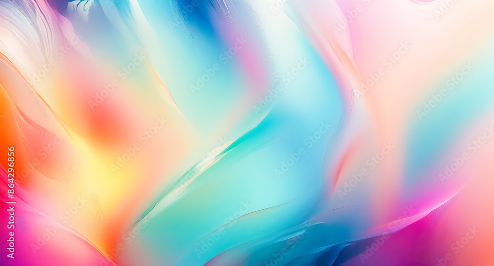 Poster Abstract Gradient Background with Colorful Swirls