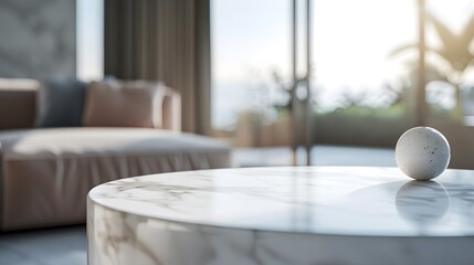 Podium for product, modern interier, marble
