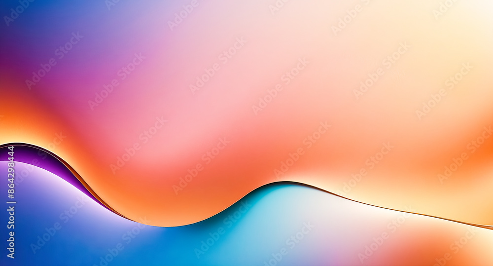 Poster abstract colorful background with a wave-like pattern