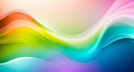 Obraz premium Abstract Colorful Wavy Background