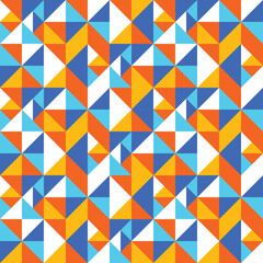 Geometric triangle background. Abstract seamless pattern. Vector illustration
