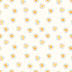 Hand drawn sun background. Summer texture. Vector illustration