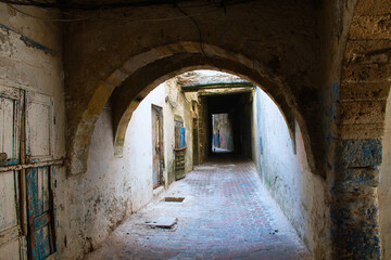 Obraz premium Colorful Streets Of Essaouira Maritime Town