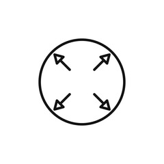 Expand Arrows Icon for Navigation and Zoom Functions