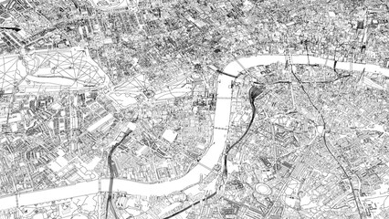 Obraz premium 3D illustration of city and urban in London England