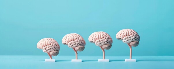 Brain s aging process with key changes over time, Neuroscience, Aging brain.