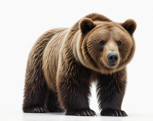 Obraz premium Bear, isolated on white background