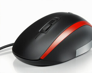 A tech computer mouse, isolated on white background
