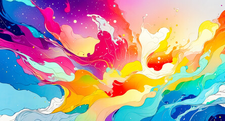 Obraz premium Abstract Colorful Swirls