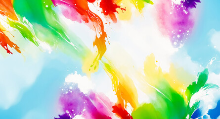 Fototapeta premium Abstract Colorful Watercolor Background