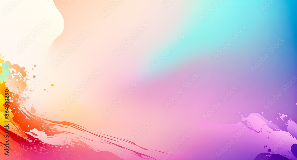 Poster abstract colorful background with vibrant hues and dynamic shapes