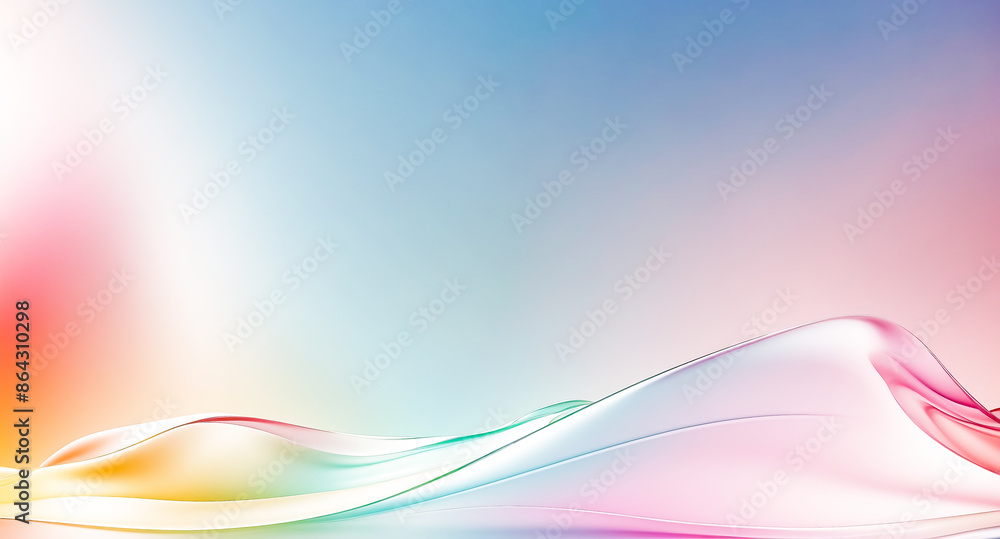 Poster abstract colorful background with flowing lines
