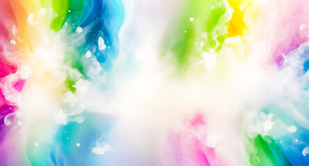 Fototapeta premium Colorful abstract background with white smoke