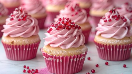 close up of cupcakes HD 8K wallpaper Stock Photographic Image  