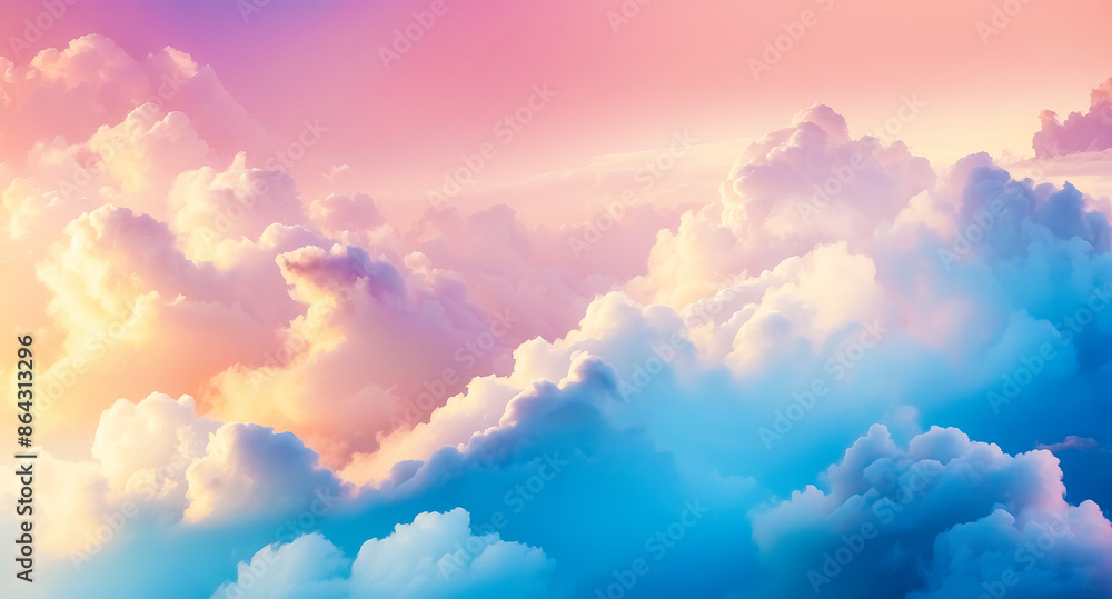 Sticker Pastel Cloudscape