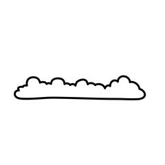 Hand drawn cloud line icon