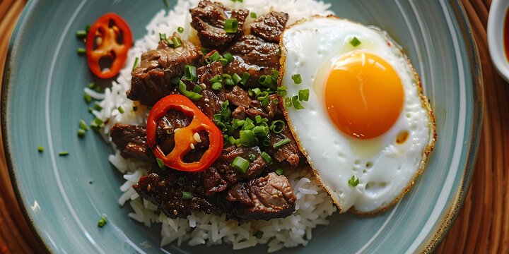Tapsilog on the table
