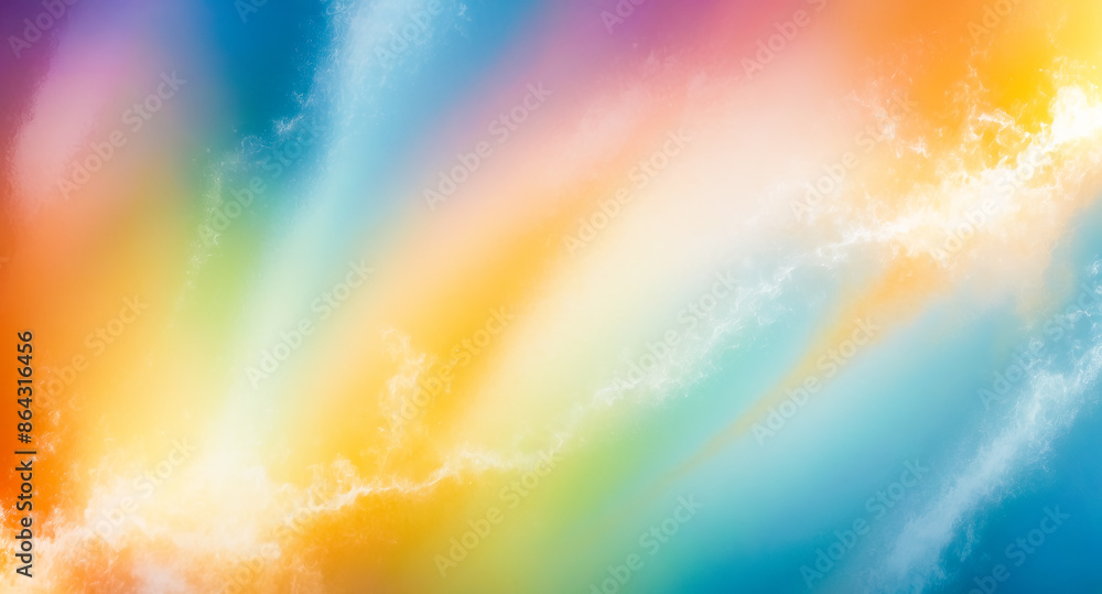Poster abstract colorful background with swirling clouds